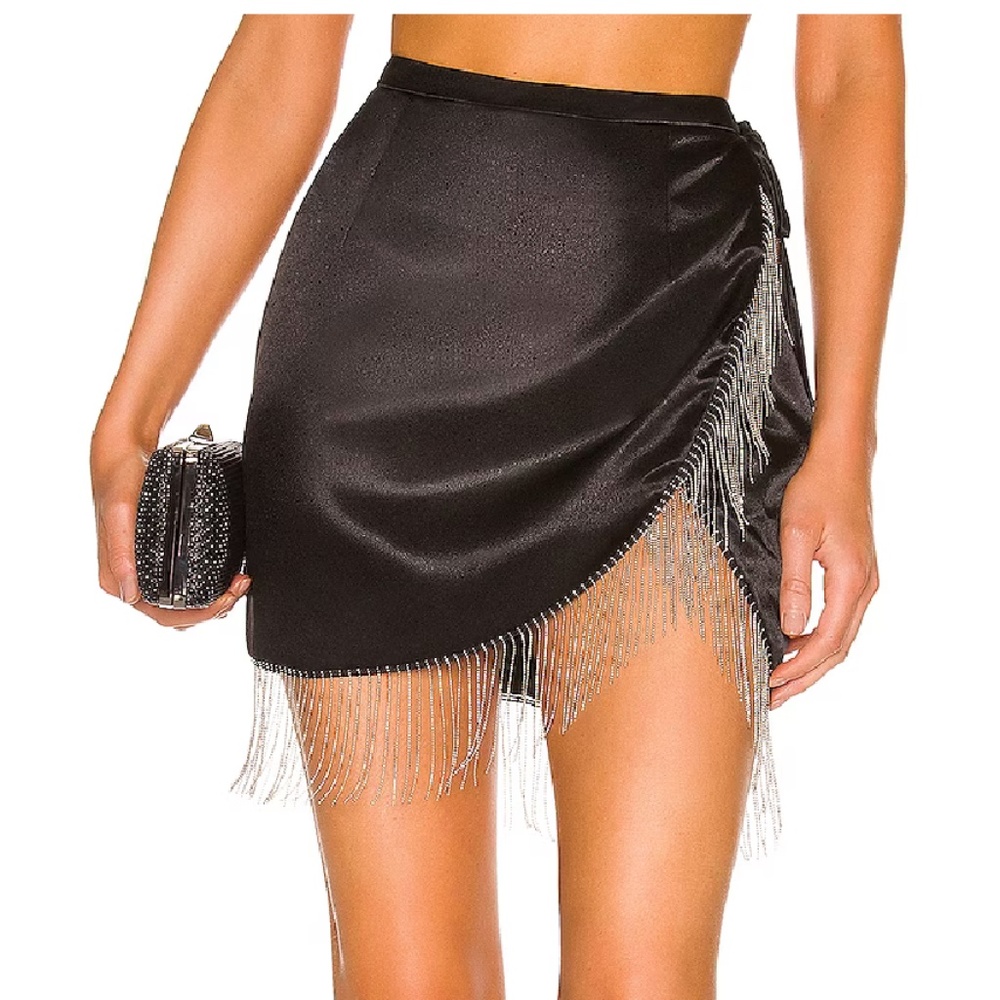 Superdown Penelope Fringe Skirt